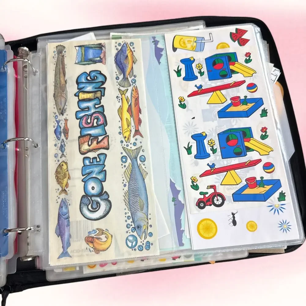 Vintage Y2K Scrapbooking Lot Crop In Style PSB Binder Stickers Ephemera Kits